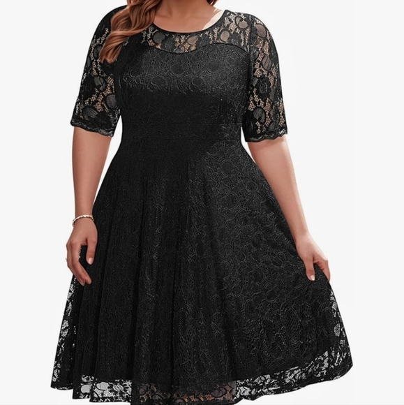 pinup fashion Dresses & Skirts - Pin up fashion size 22W black lace dress.
